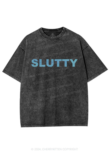 Slxtty Y2K Washed Tee Cherrykitten