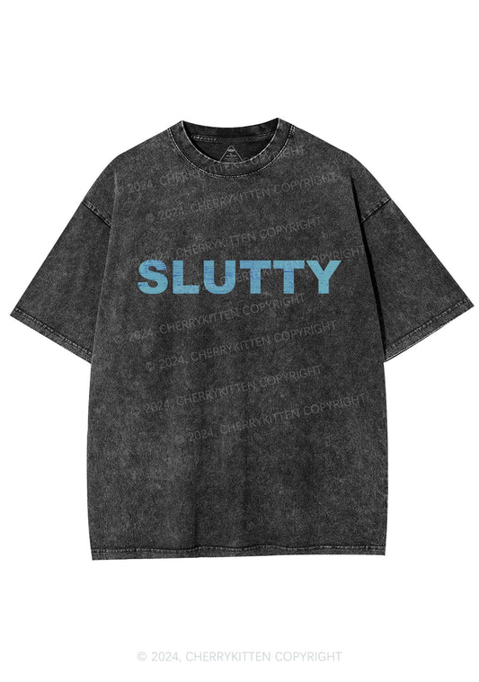 Slxtty Y2K Washed Tee Cherrykitten