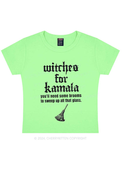 Halloween Witches for Kamala Y2K Baby Tee Cherrykitten