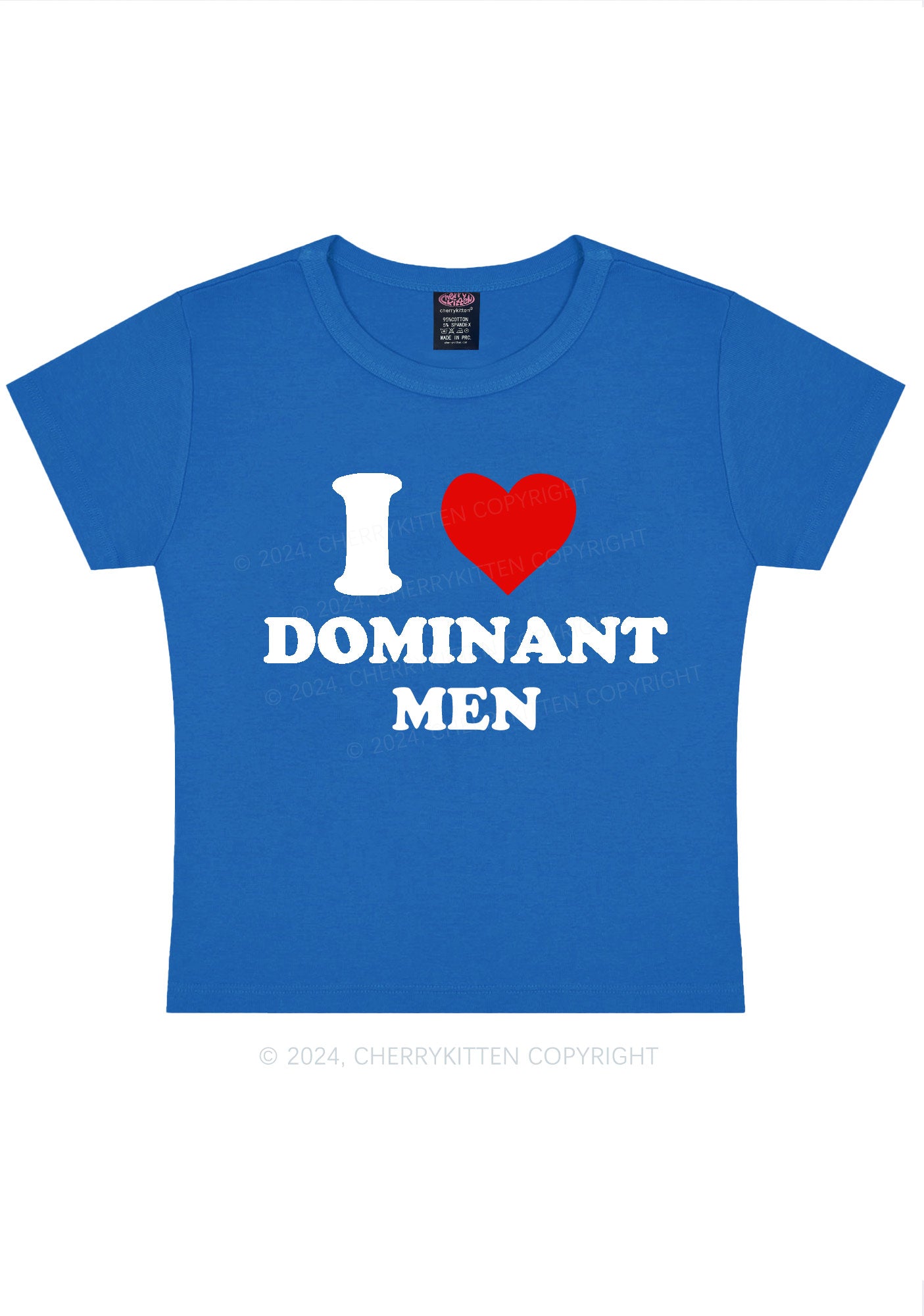 I Love D Men Y2K Baby Tee Cherrykitten