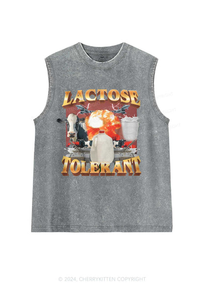 Retro Milk Lactose Tolerant Y2K Washed Tank Cherrykitten