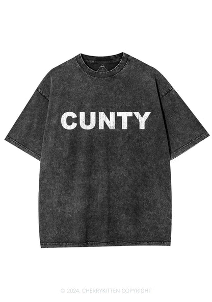 Cunty Y2K Washed Tee Cherrykitten