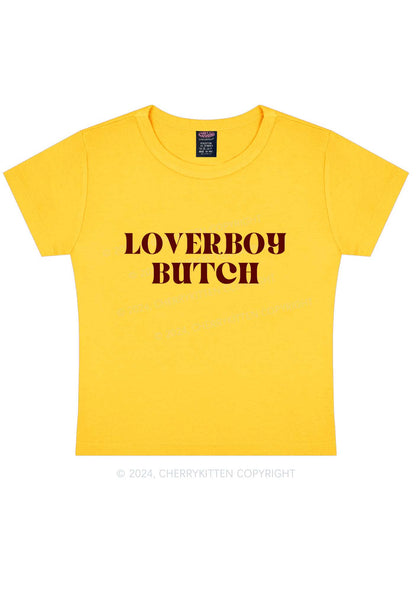 Loverboy Butch Y2K Baby Tee Cherrykitten