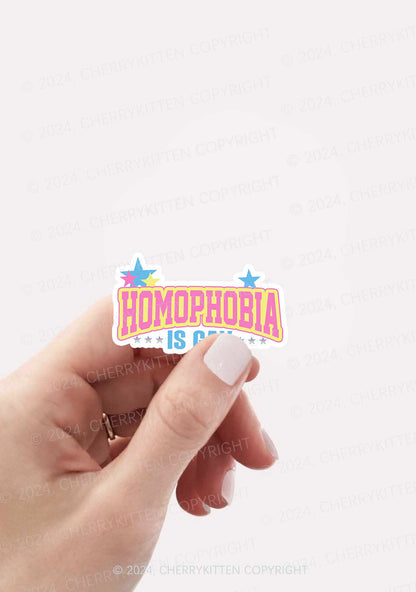 Homophobia Is Gay 1Pc Y2K Sticker Cherrykitten