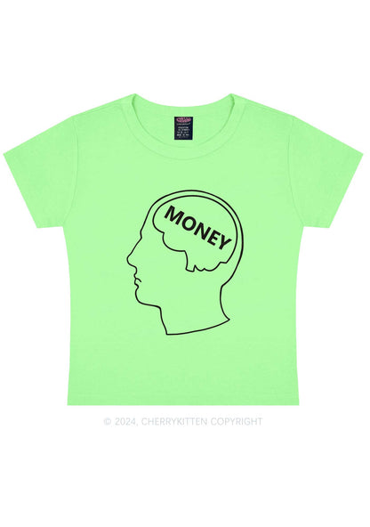 Money Mind Y2K Baby Tee Cherrykitten