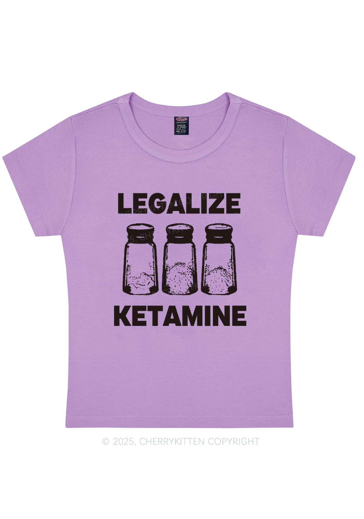 Legalize K Y2K Baby Tee Cherrykitten