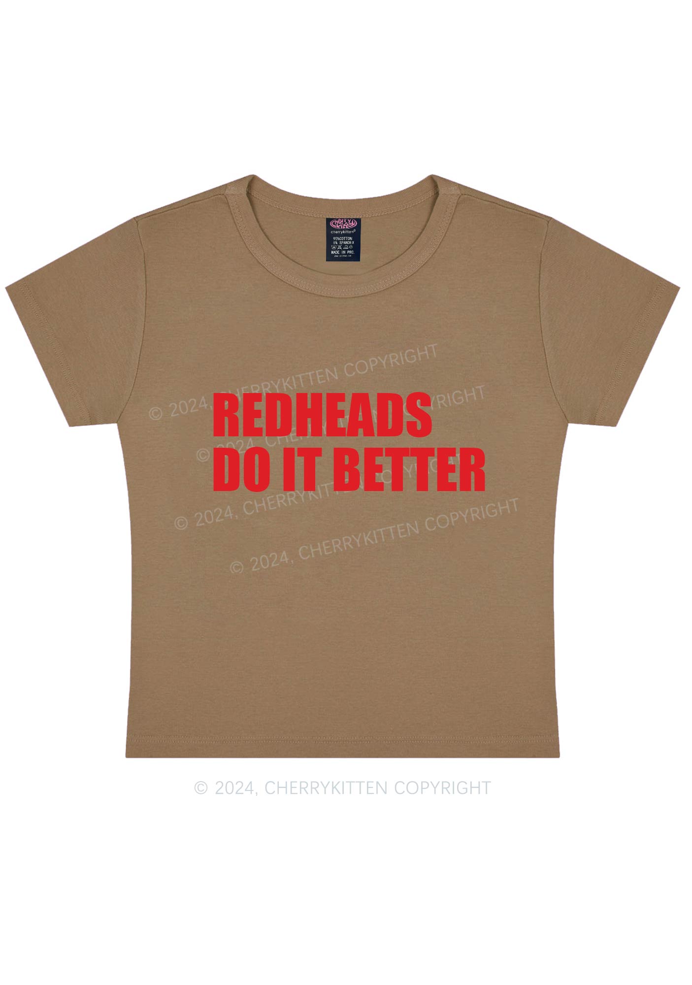 Redheads Do It Better Y2K Baby Tee Cherrykitten