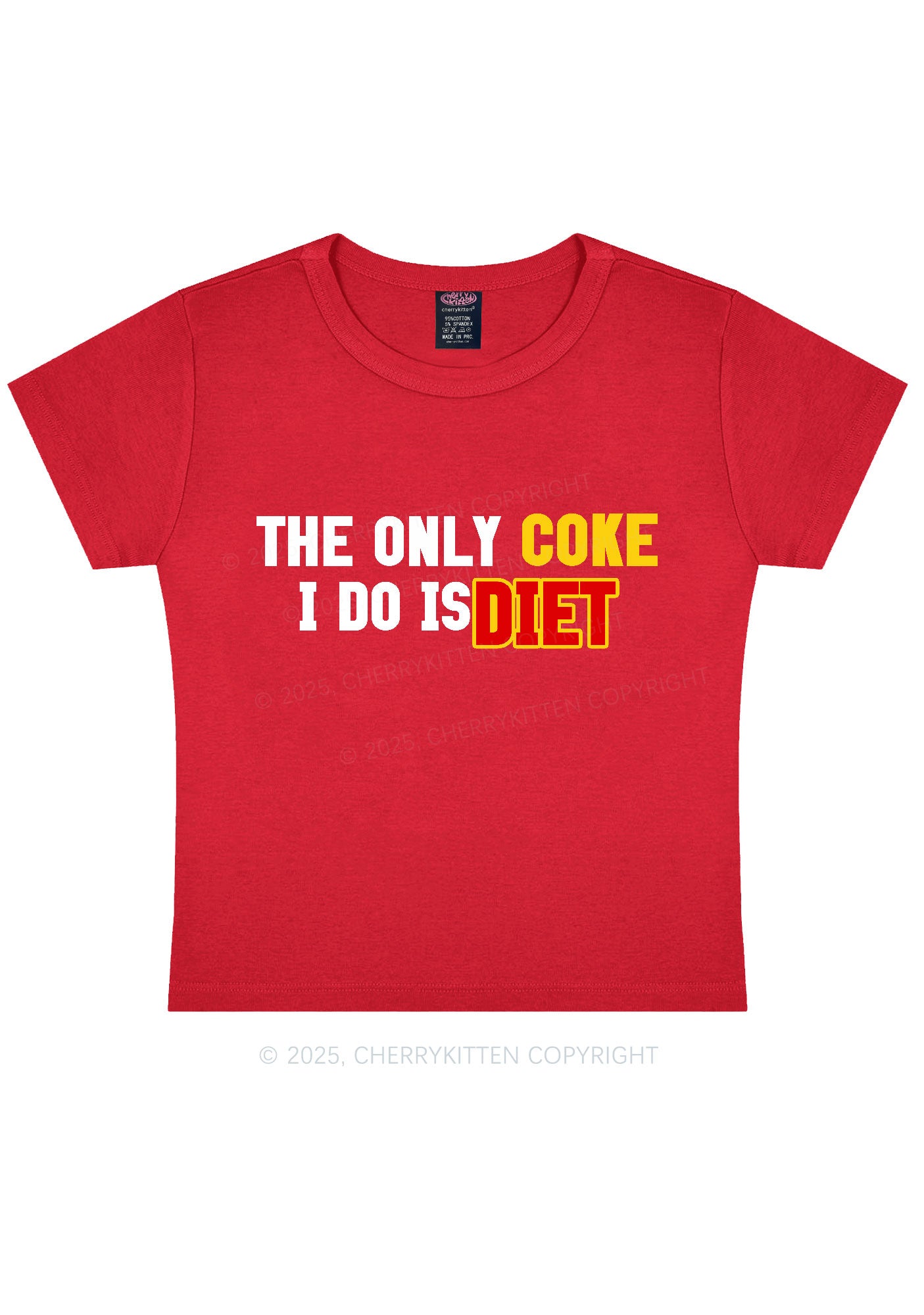 Coke Diet Y2K Baby Tee Cherrykitten