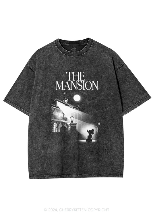 Halloween The Mansion Y2K Washed Tee Cherrykitten