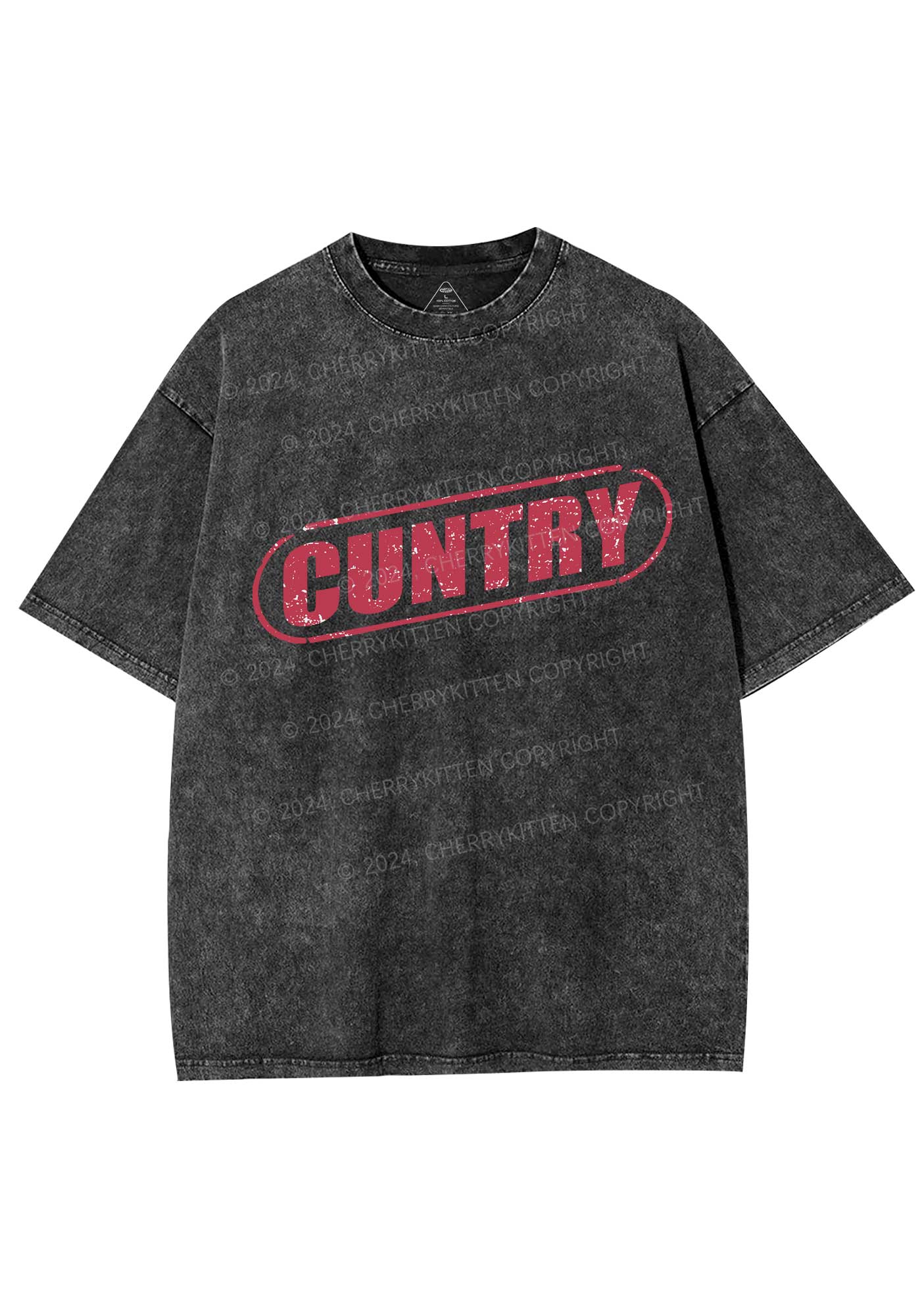 Cuntry Y2K Washed Tee Cherrykitten