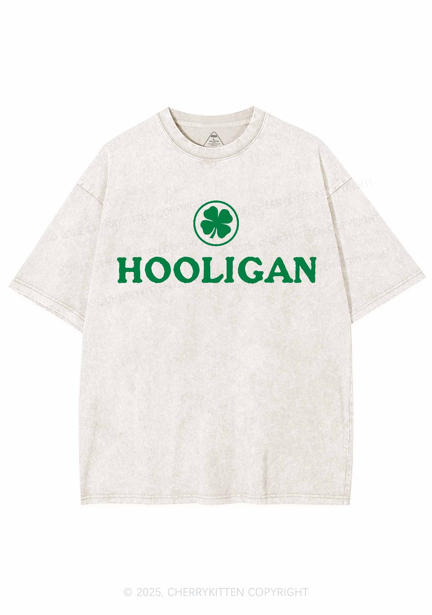 Irish Hooligan St Patricks Y2K Washed Tee Cherrykitten