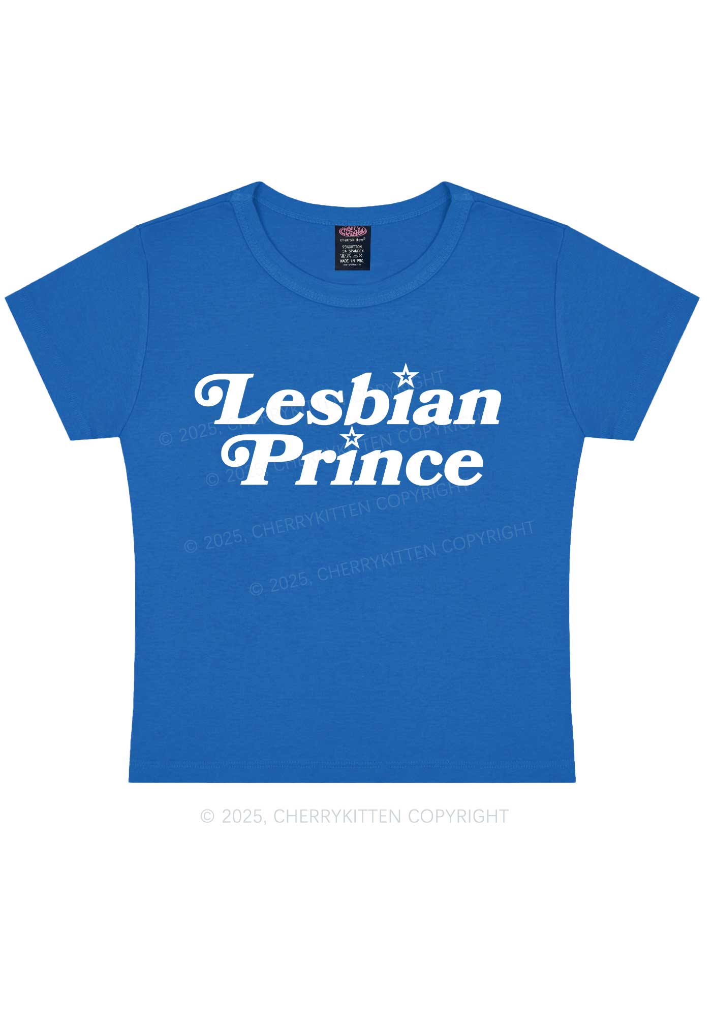 Lesbian Prince Y2K Baby Tee Cherrykitten