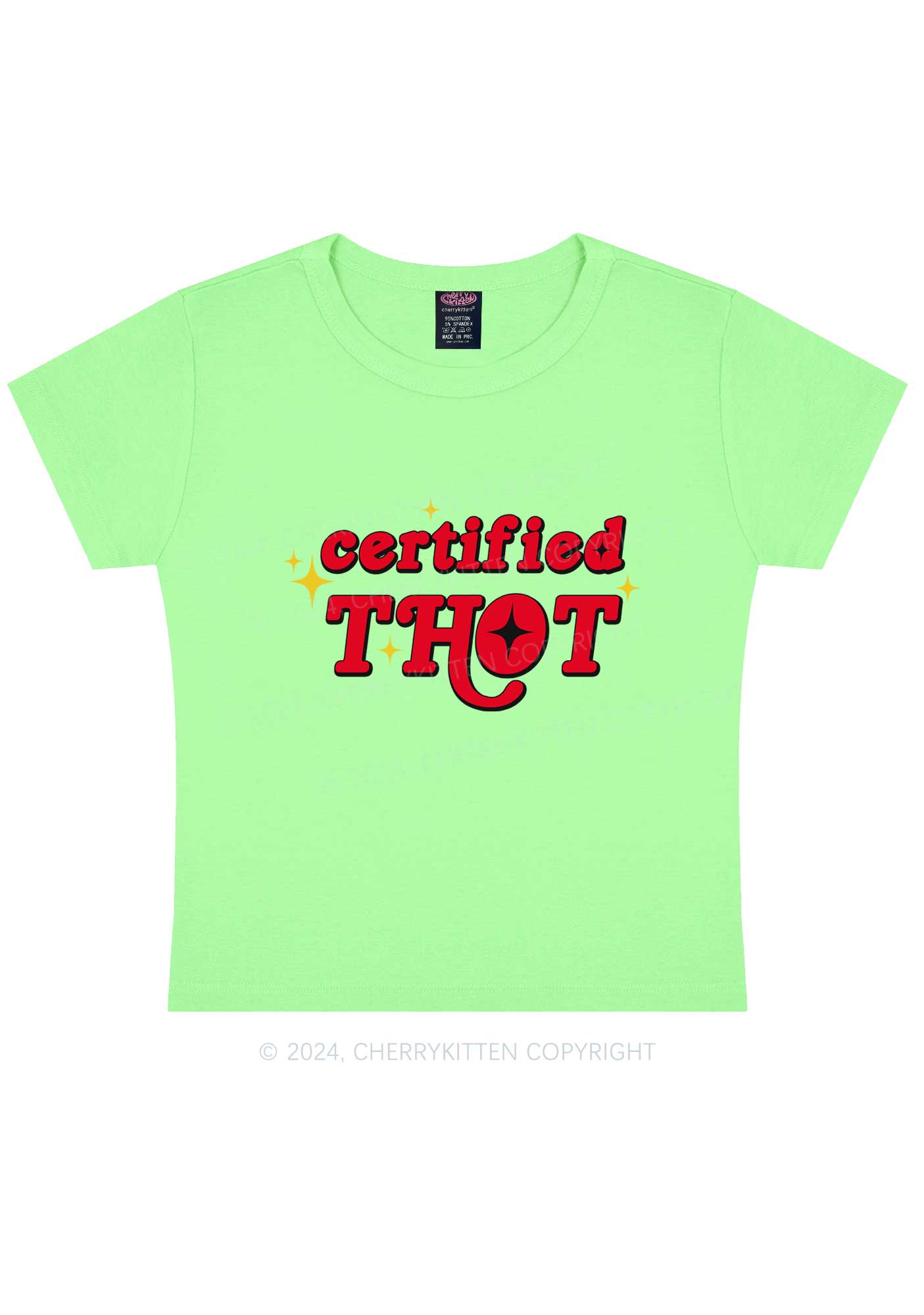 Certified Thxt Y2K Baby Tee Cherrykitten