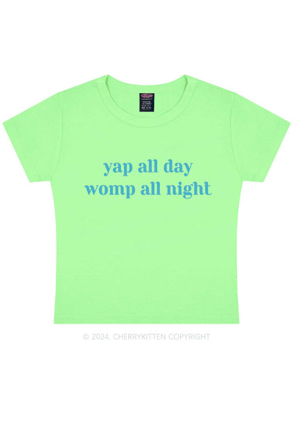 Yap All Day Y2K Baby Tee Cherrykitten