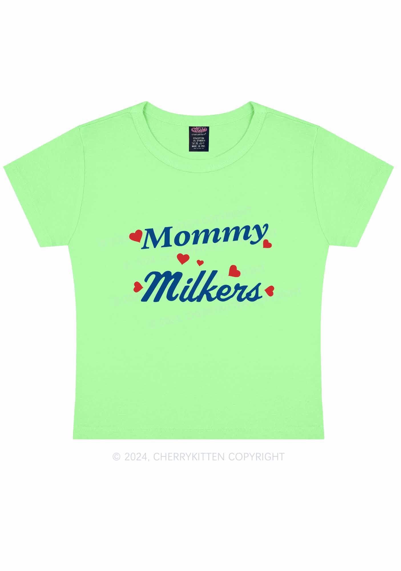 Mommy Milkers Y2K Baby Tee Cherrykitten