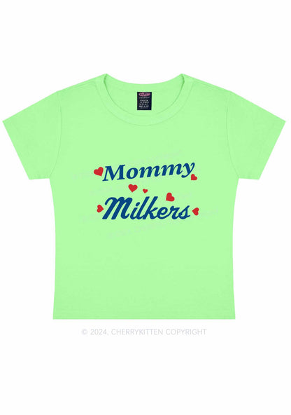 Mommy Milkers Y2K Baby Tee Cherrykitten