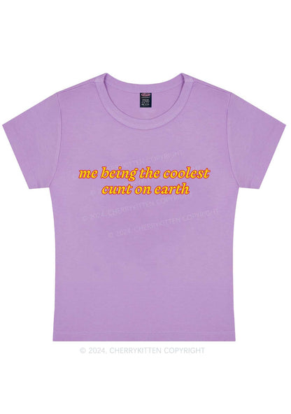 Coolest Cxnt On Earth Y2K Baby Tee Cherrykitten