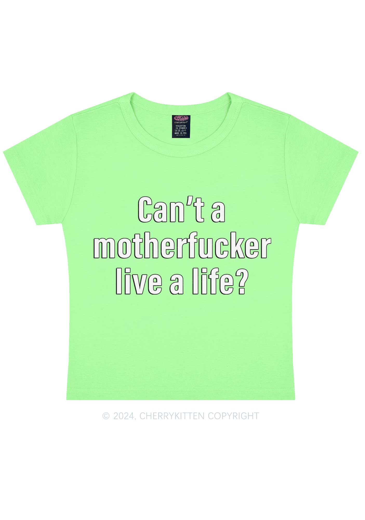 Motherfxxker Live A Life Y2K Baby Tee Cherrykitten