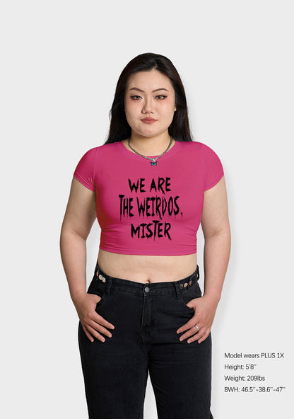 Curvy We Are The Weirdos Mister Baby Tee