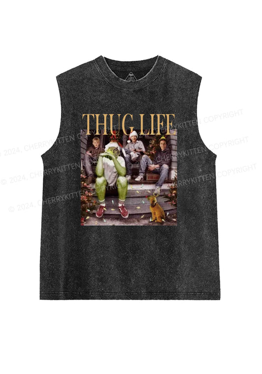 Christmas Thug Life Y2K Washed Tank Cherrykitten