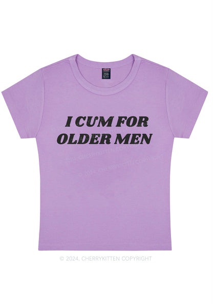 Come For Older Men Y2K Baby Tee Cherrykitten