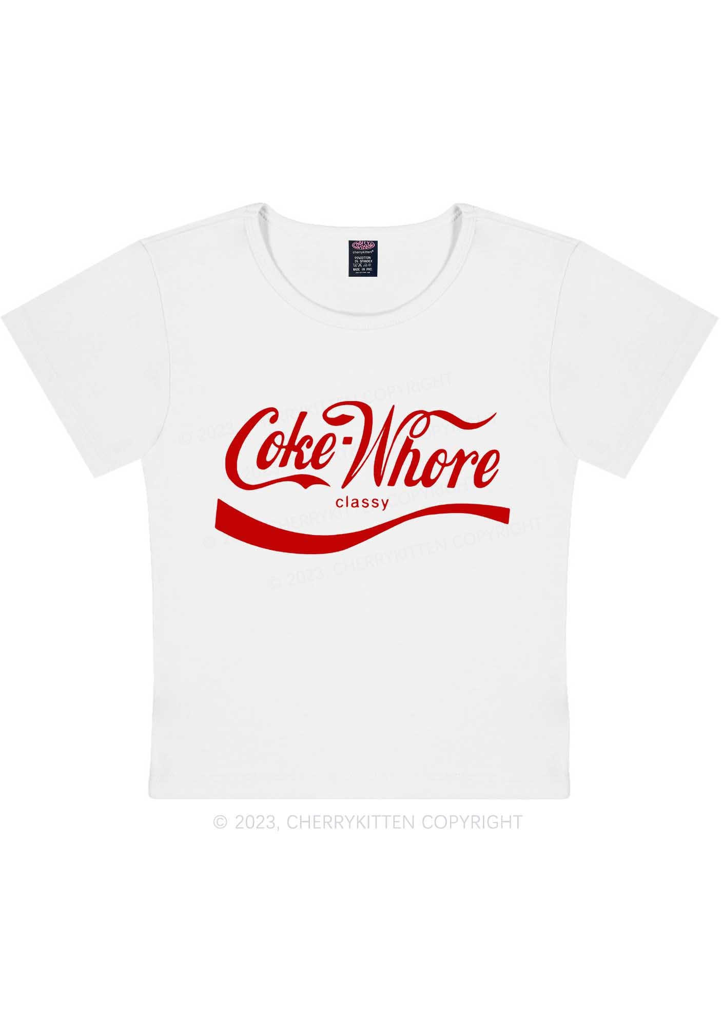 Coke Hore Y2K Baby Tee Cherrykitten