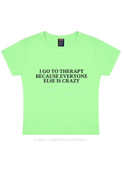 I Go To Therapy Y2K Baby Tee Cherrykitten