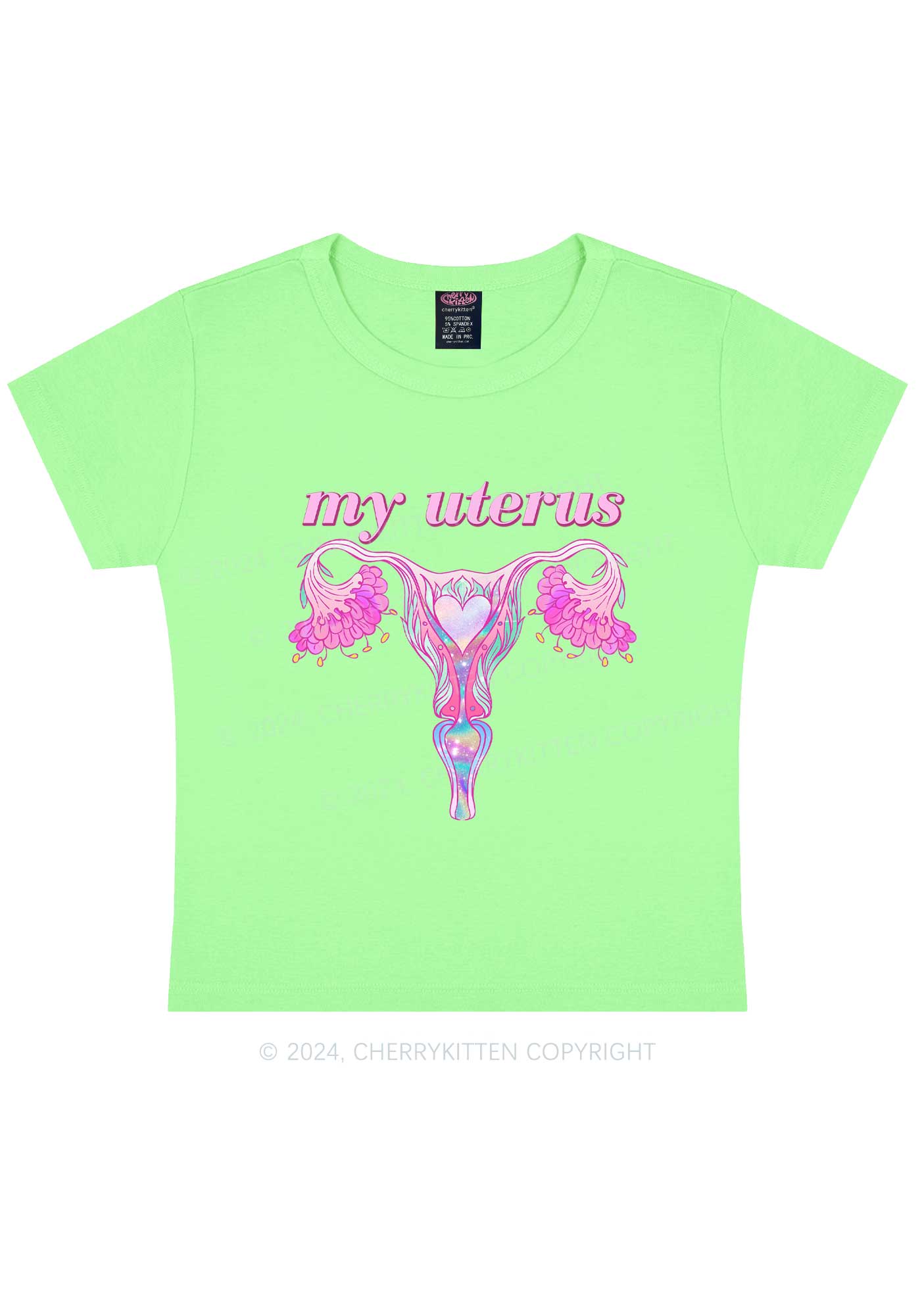 Female Organ Y2K Baby Tee Cherrykitten