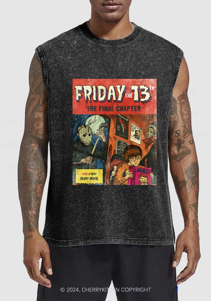 Halloween Friday Final Chapter Y2K Washed Tank Cherrykitten