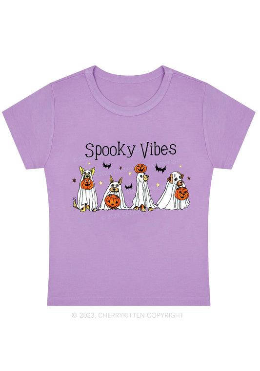 Spooky Vibes Halloween Baby Tee Cherrykitten