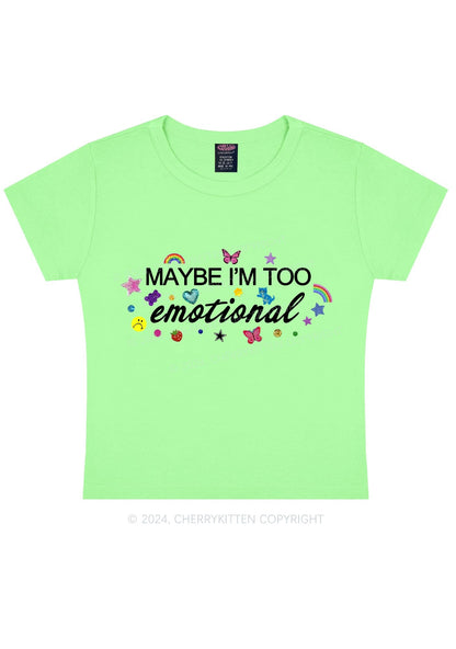 Too Emotional Y2K Baby Tee Cherrykitten