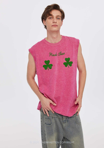 Pinch These St Patricks Y2K Washed Tank Cherrykitten