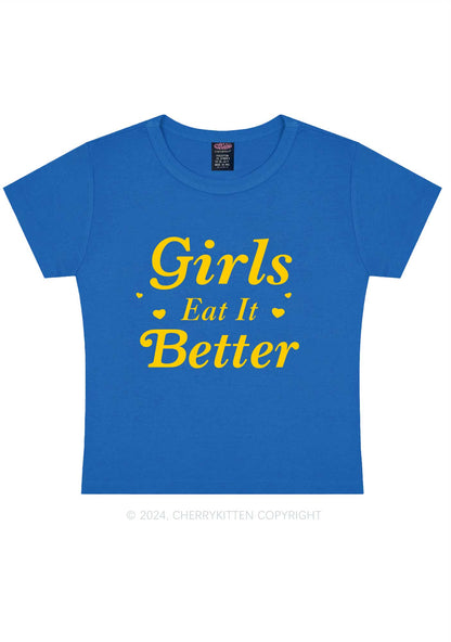 Girls Eat Better Y2K Baby Tee Cherrykitten