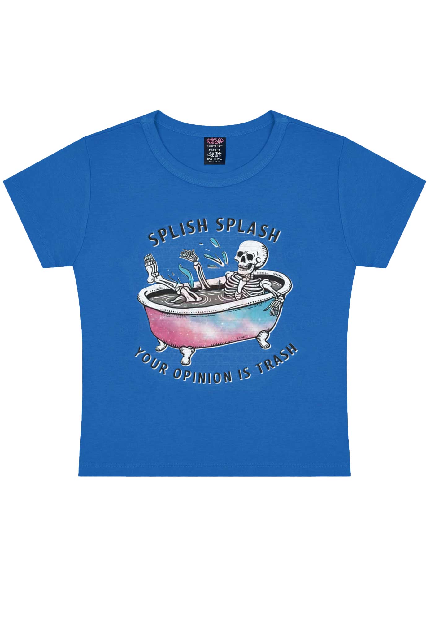 Halloween Splish Splash Y2K Baby Tee Cherrykitten