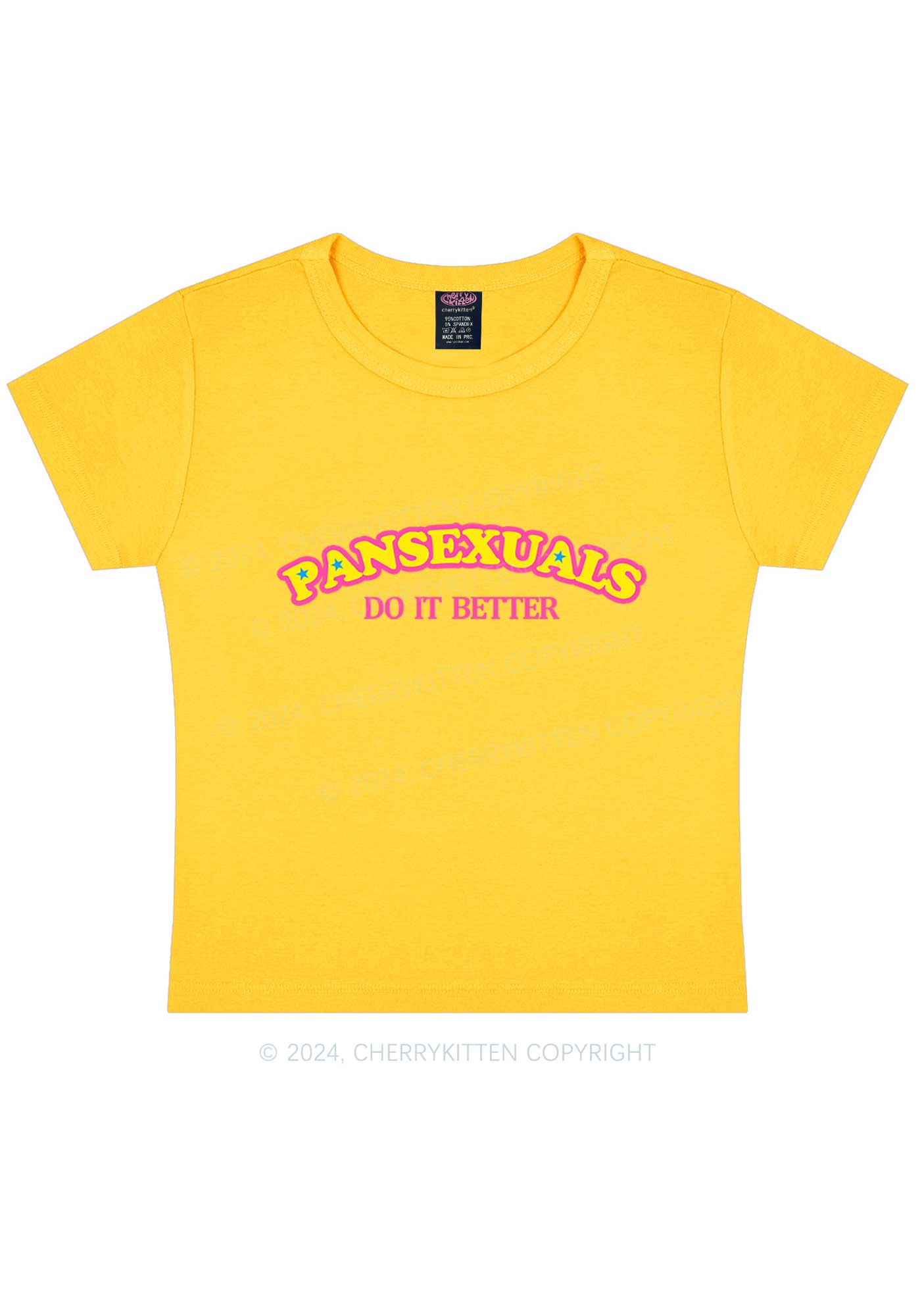 Pansexuals Do It Better Y2K Baby Tee Cherrykitten