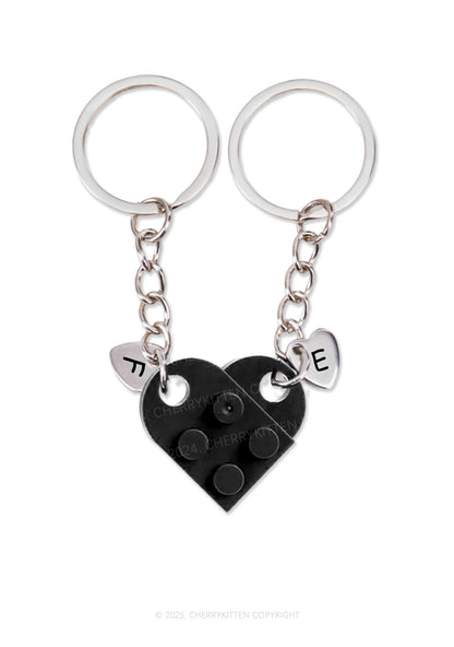 Valentine's Day Custom Love Building Block Y2K Keychain Cherrykitten