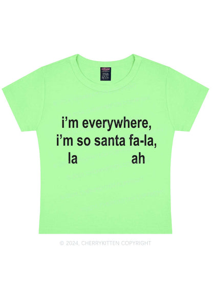 Christmas Im So Santa Y2K Baby Tee Cherrykitten