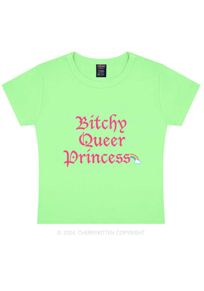 Queer Princess Y2K Baby Tee Cherrykitten