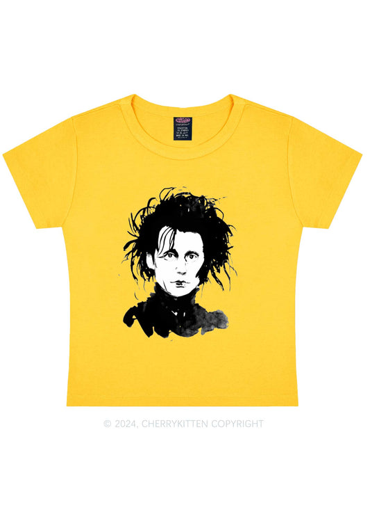 Halloween Edward Y2K Baby Tee Cherrykitten