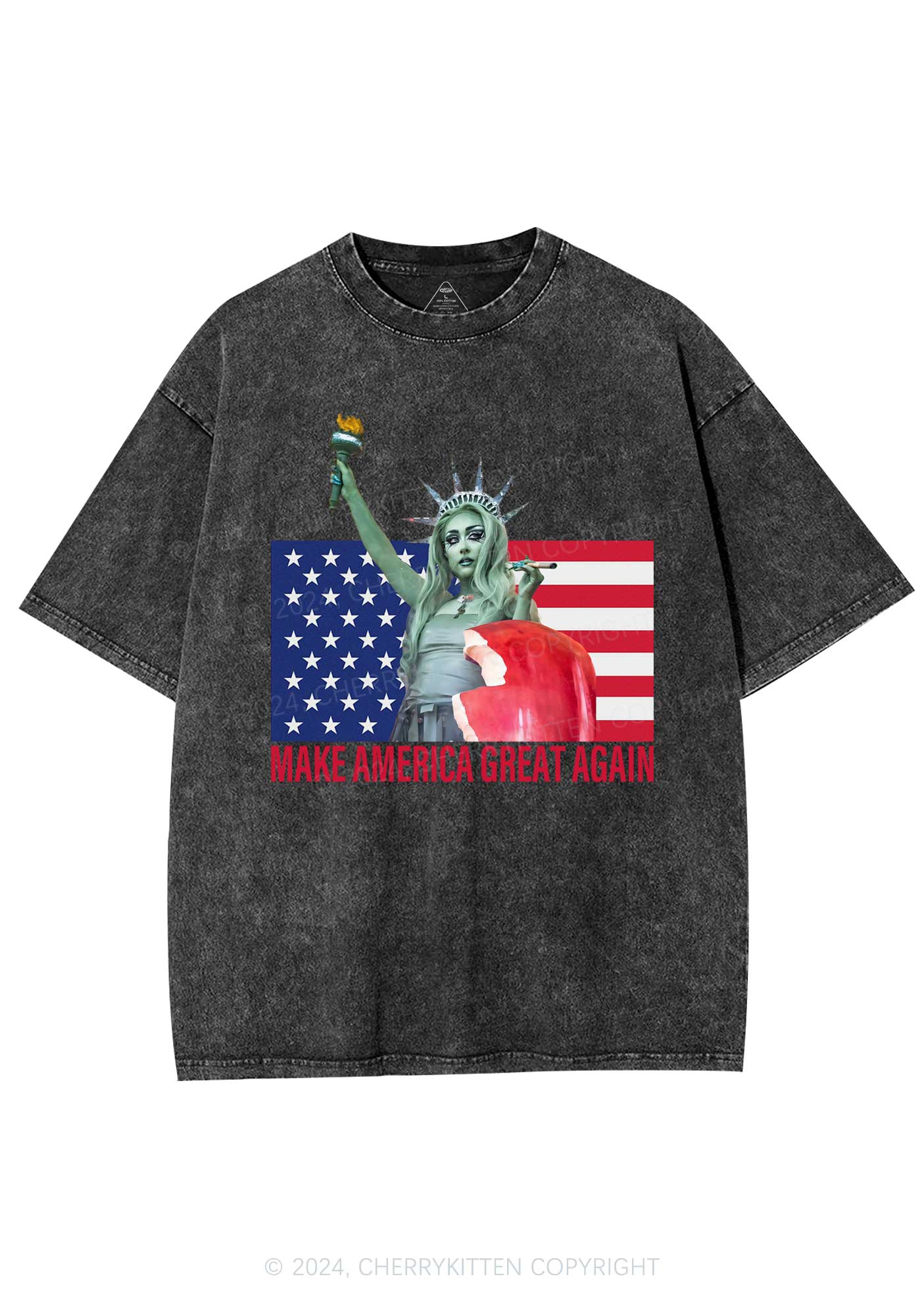 CR Make America Great Y2K Washed Tee Cherrykitten