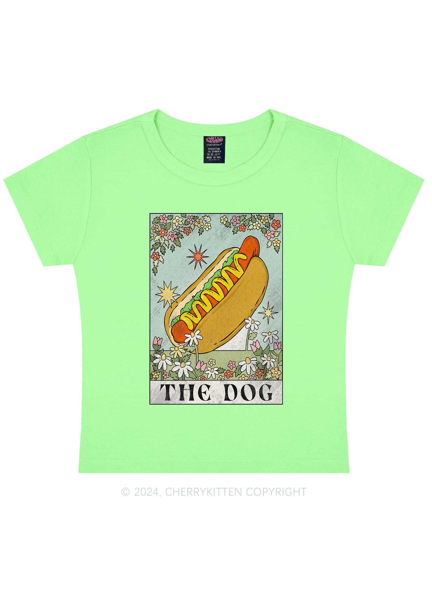 The Hot Dog Y2K Baby Tee Cherrykitten