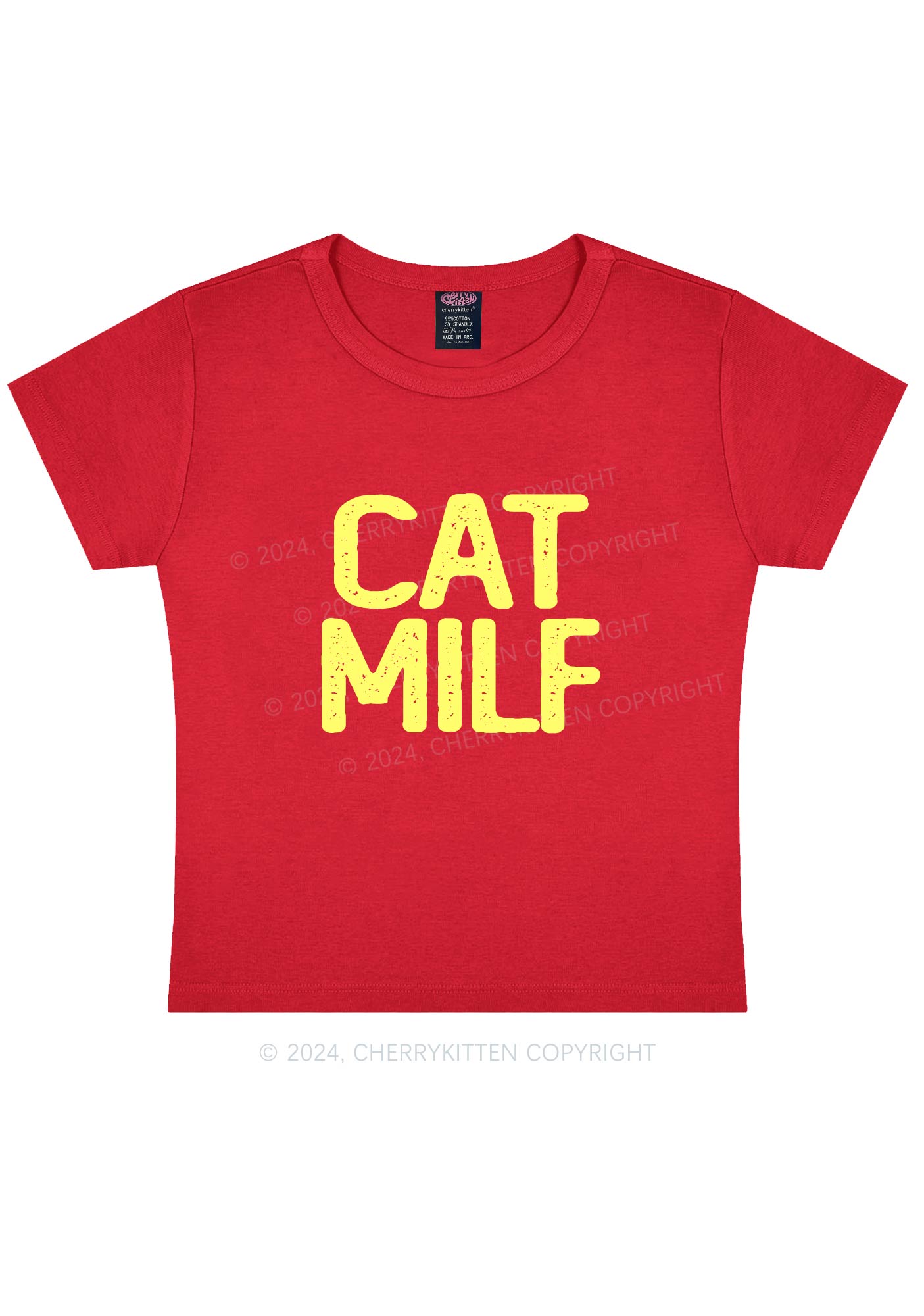 Cat Mxxf Y2K Baby Tee Cherrykitten