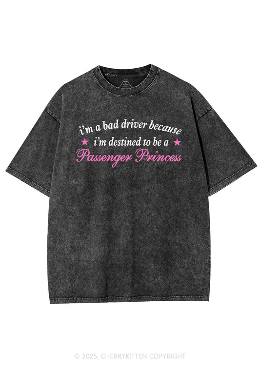 Destined To Be Passenger Princess Y2K Washed Tee Cherrykitten