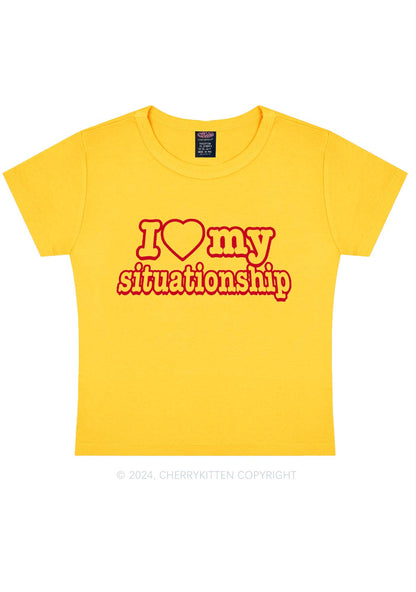 I Love My Situationship Y2K Baby Tee Cherrykitten