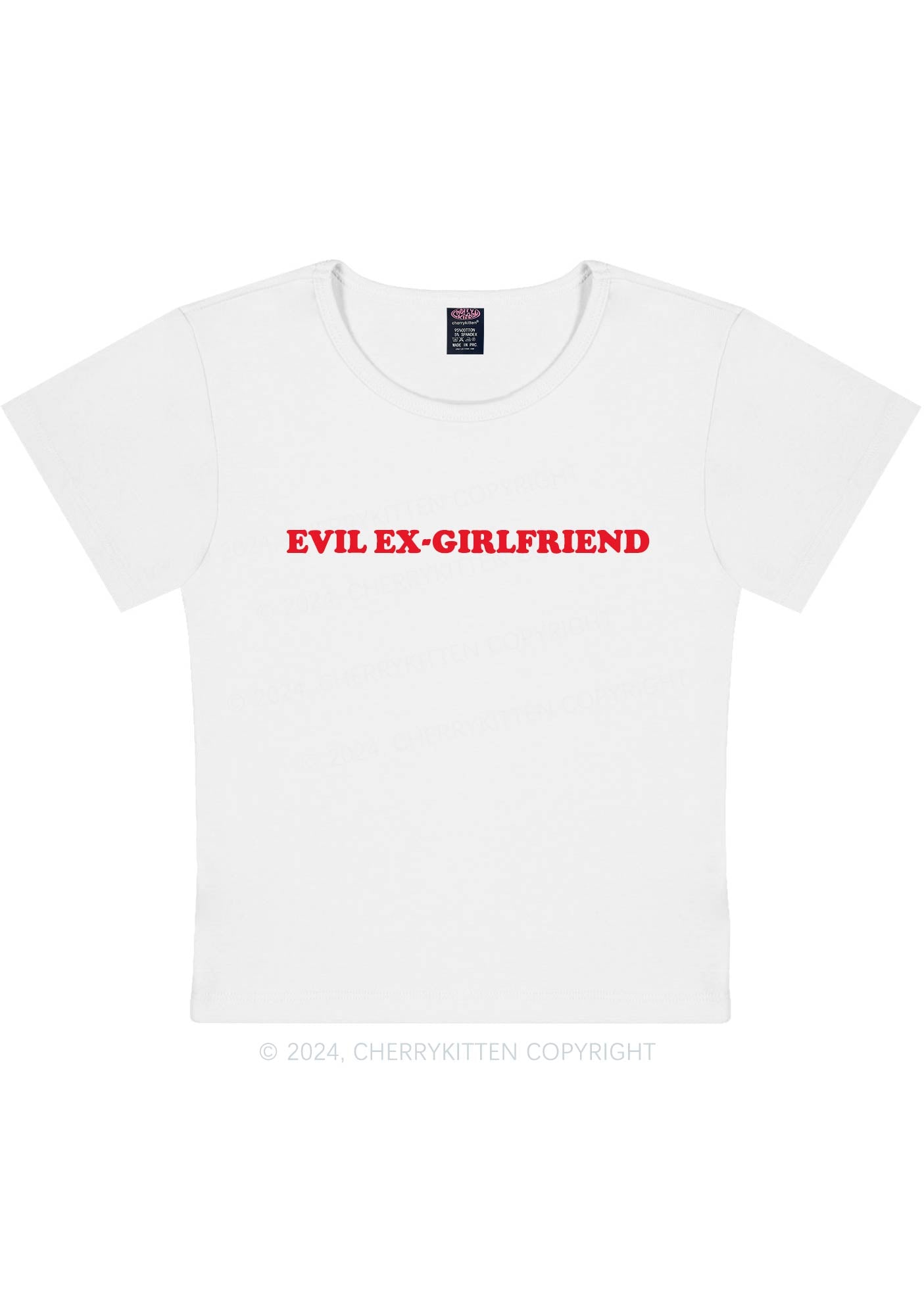 Evil Ex Girlfriend Y2K Baby Tee Cherrykitten