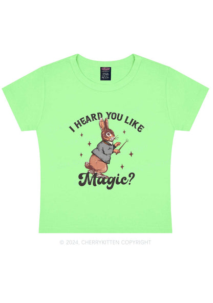 I Heard You Like Magic Y2K Baby Tee Cherrykitten