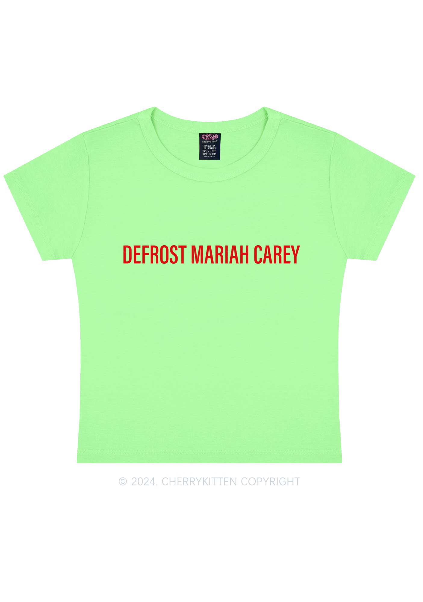 Christmas Defrost MC Y2K Baby Tee Cherrykitten