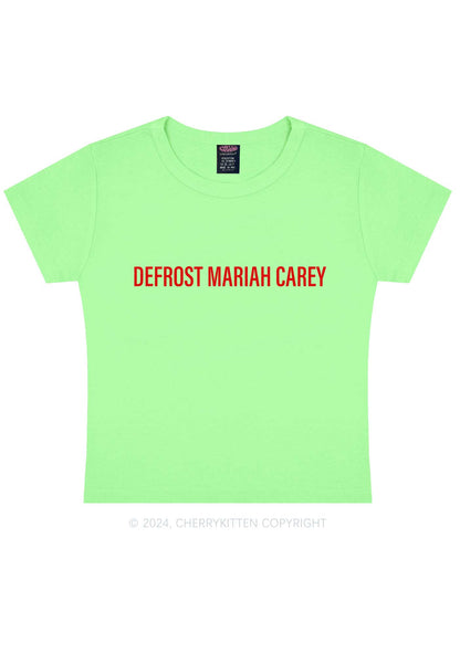 Christmas Defrost MC Y2K Baby Tee Cherrykitten