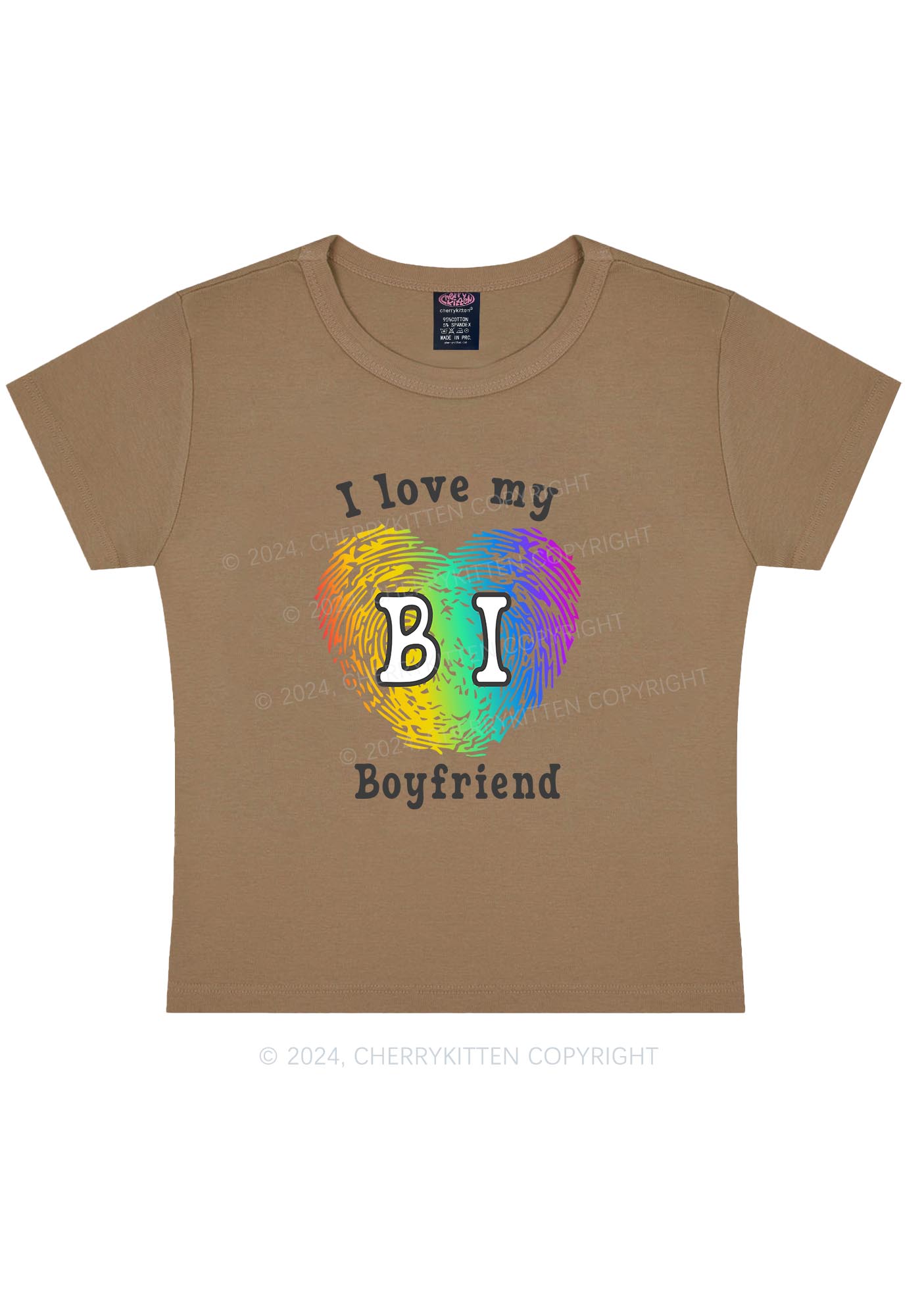 Love My Bi Boyfriend Y2K Baby Tee Cherrykitten