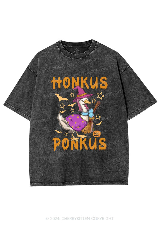 Honkus Ponkus Halloween Y2K Washed Tee Cherrykitten